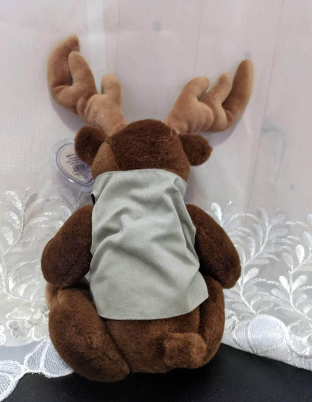 Ty Attic Treasure Collection - Montgomery The Moose With Vest (10.5 in) - Vintage Beanies Canada