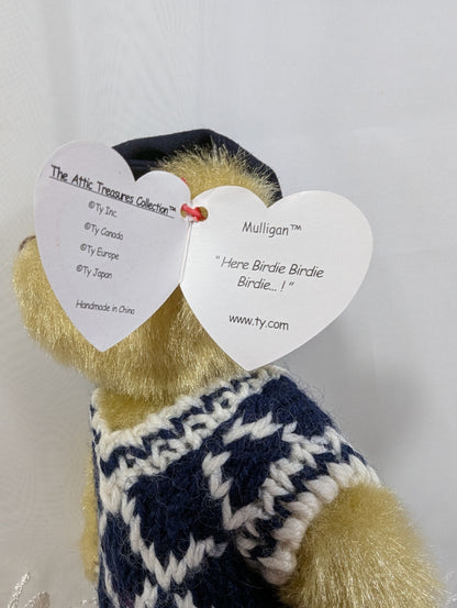 Ty Attic Treasure Collection - Mulligan The Bear (8.5 in) - Vintage Beanies Canada