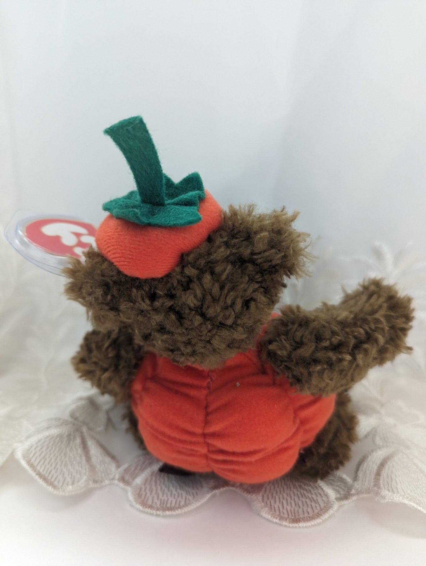 Ty attic treasure collection - Peter The Halloween Pumpkin Bear (7in) - Vintage Beanies Canada