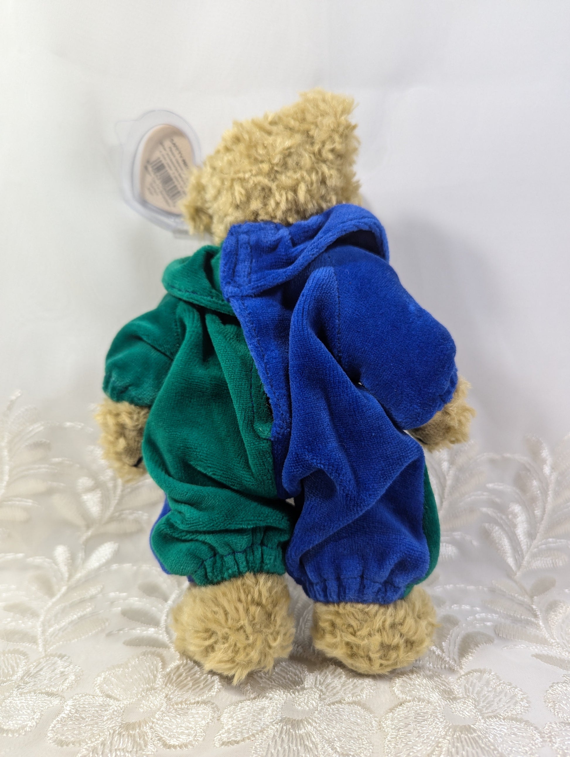 TY Attic Treasure Collection - Piccadilly The Clown Bear (8.5in) Blue / Green version - Vintage Beanies Canada