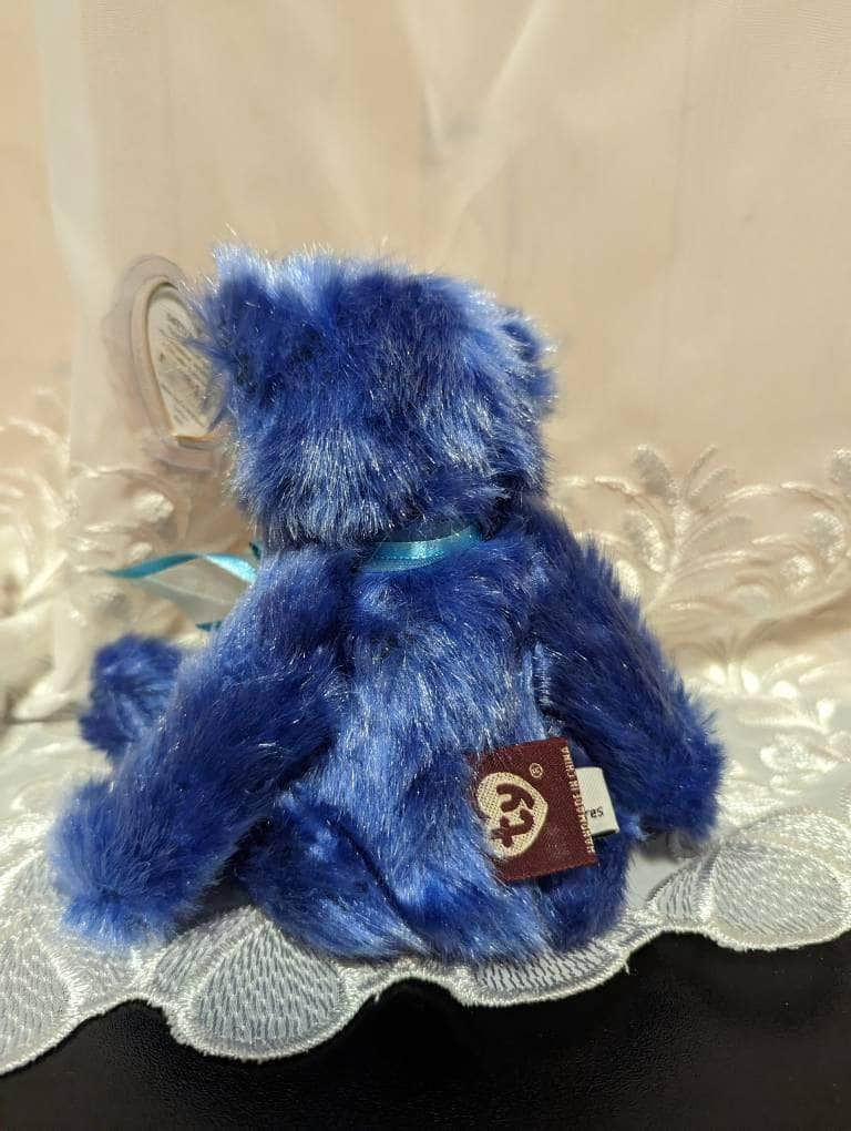 TY Attic Treasure Collection - River The Blue Bear (8in) - Vintage Beanies Canada