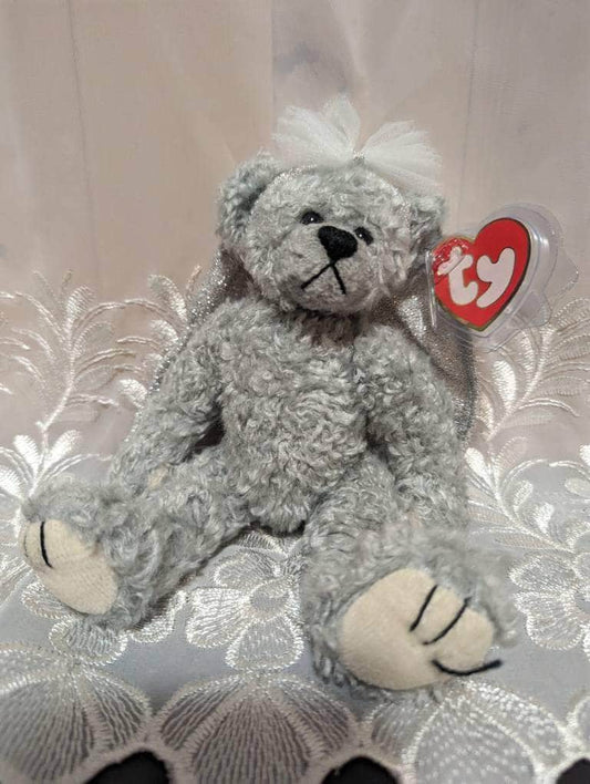 TY Attic Treasure Collection - Sterling The Silver Angel Bear (9in) - Vintage Beanies Canada