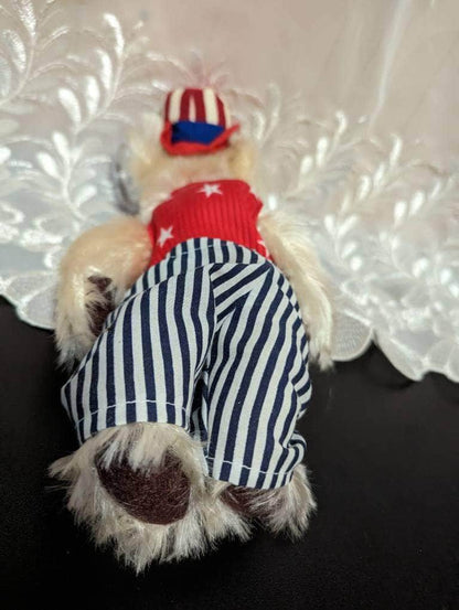 Ty Attic Treasure Collection - Uncle Sam The USA Patriotic Bear (10in) - Vintage Beanies Canada