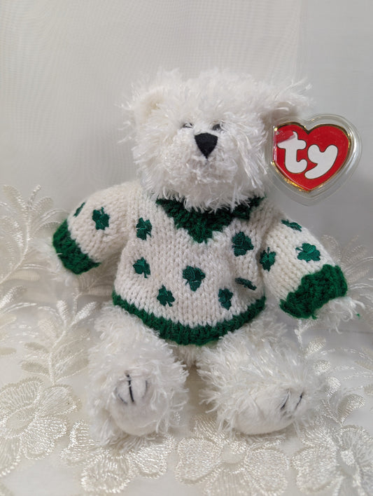 Ty Attic Treasure - Flannigan the St Patrick's Day Bear (8.5in) - Vintage Beanies Canada