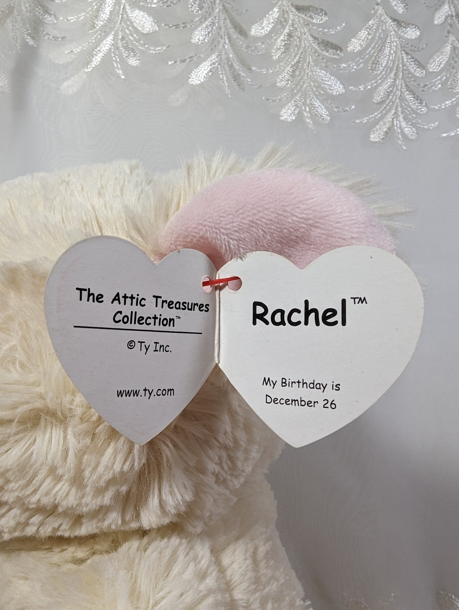 Ty Attic Treasure - Rachel the Lamb (12in) *RARE* - Vintage Beanies Canada