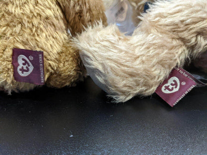 Ty Attic Treasures Collection - Bearington + Eve The Teddy Bears (Sold As Set) - Vintage Beanies Canada