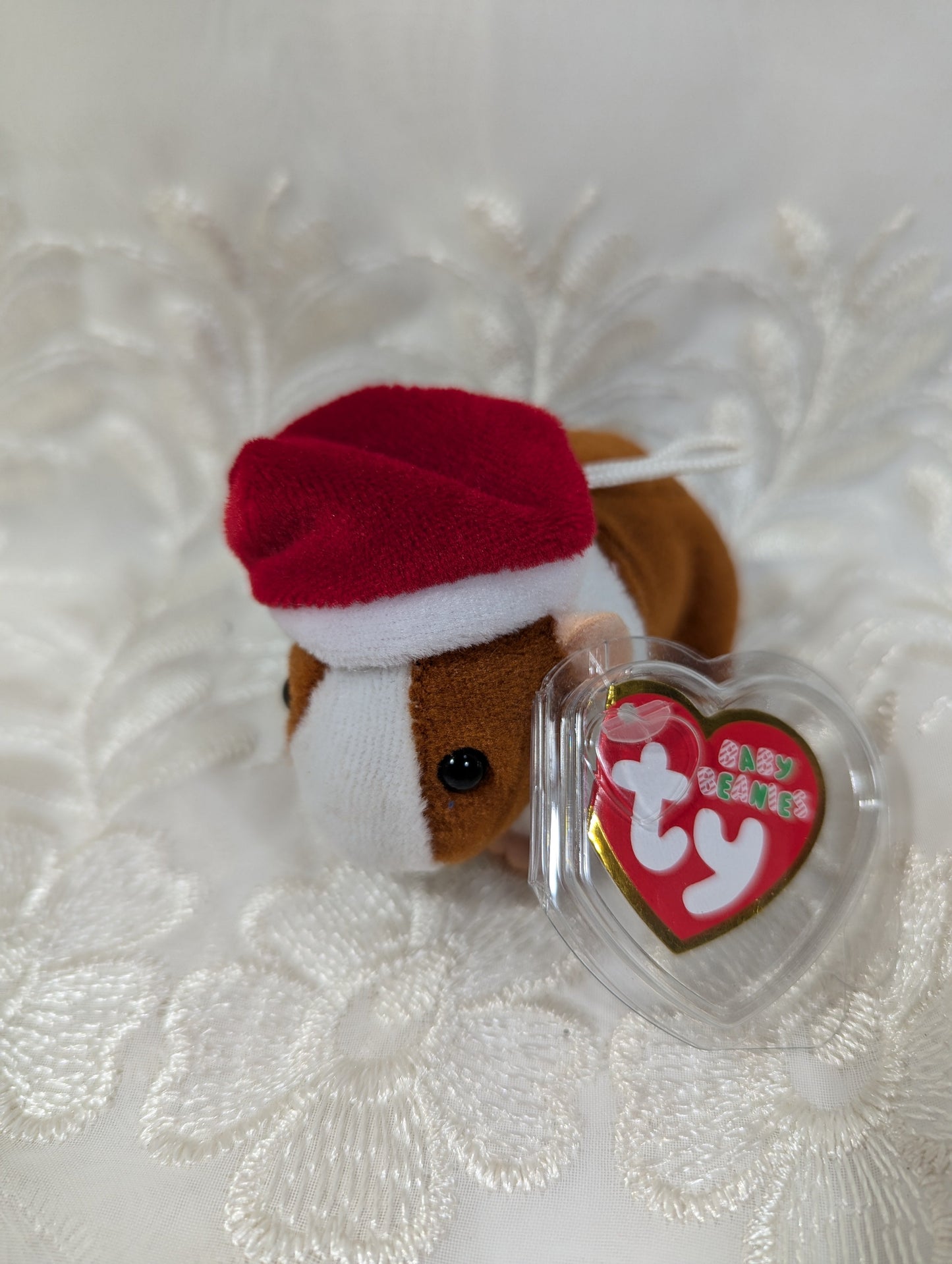 Ty Baby Beanie - Goodies The Hamster (3in) Christmas Tree Ornament - Vintage Beanies Canada