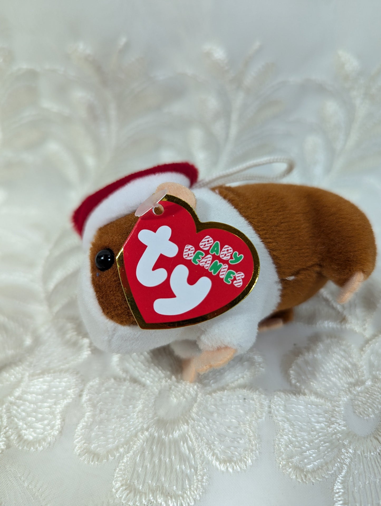 Ty Baby Beanie - Goodies The Hamster (3in) Christmas Tree Ornament - Vintage Beanies Canada