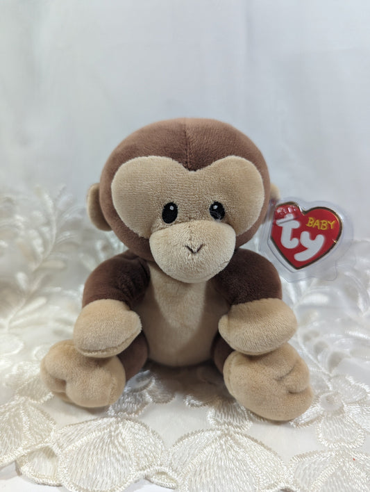 Ty Baby Collection - Banana the Monkey (6in) Near Mint - Vintage Beanies Canada