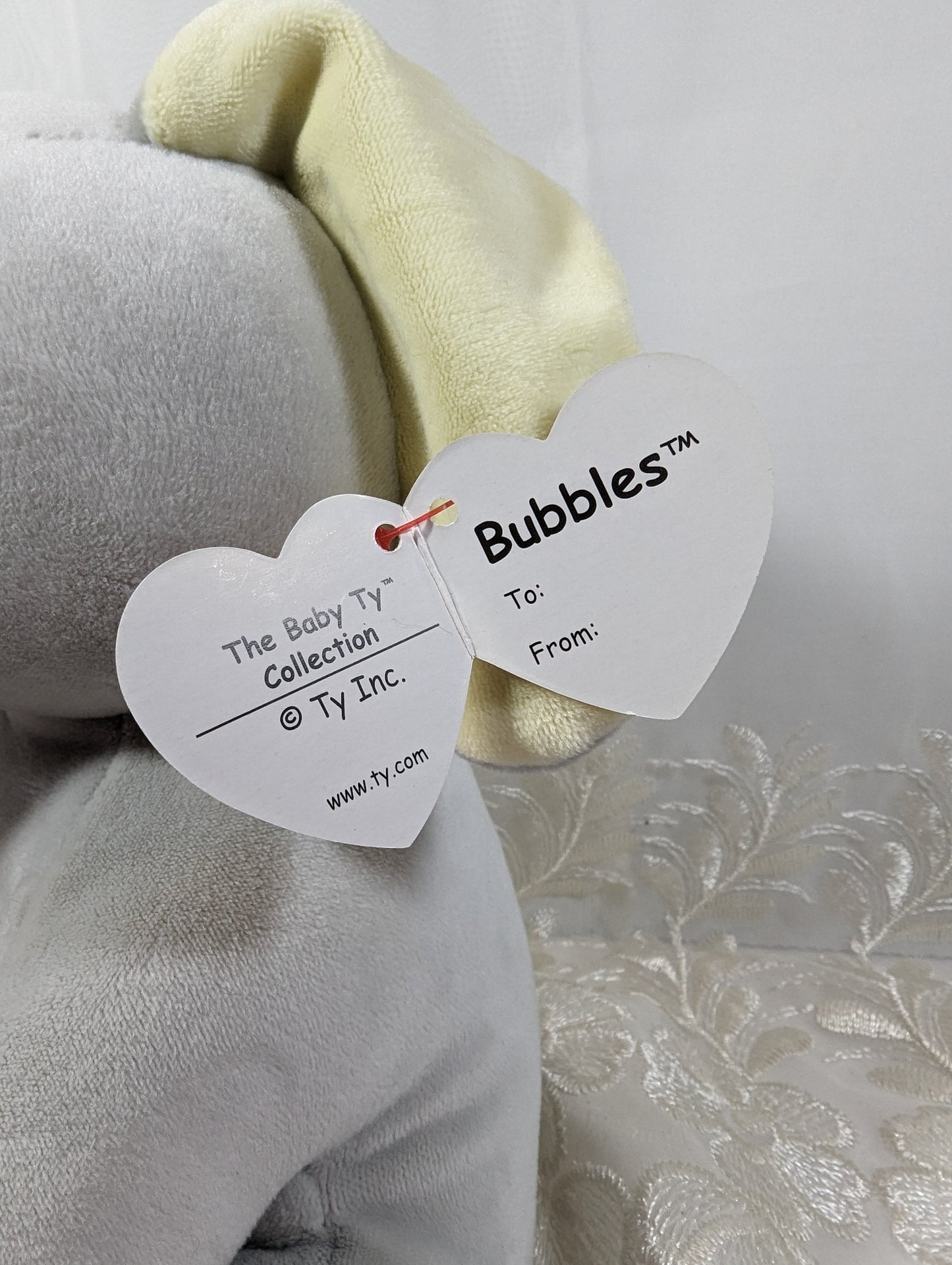 Ty Baby Collection - Bubbles The Elephant (8in) *Rare* - Vintage Beanies Canada