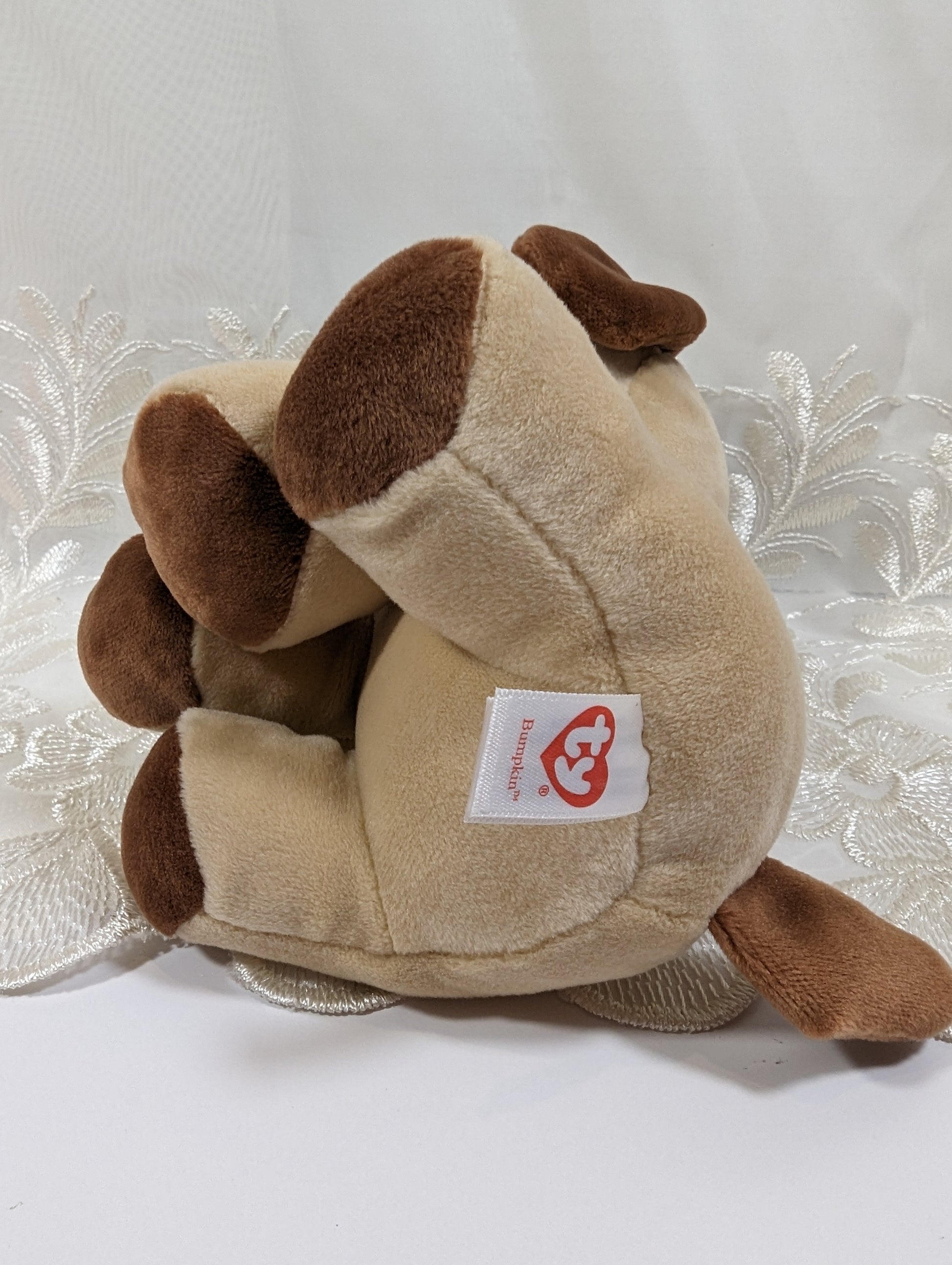 Ty Baby Collection - Bumpkin The Brown Dog (6in) No Hang Tag - Vintage Beanies Canada