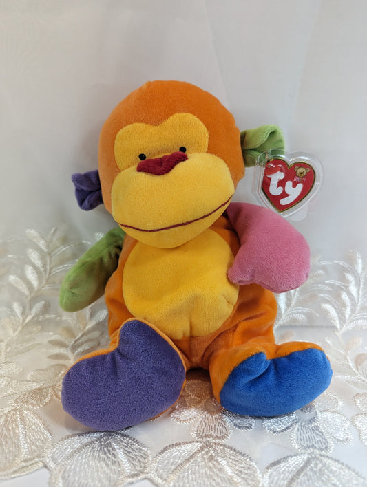Ty Baby Collection - Funky Monkey The Orange Monkey (10in) *Very Rare* - Vintage Beanies Canada
