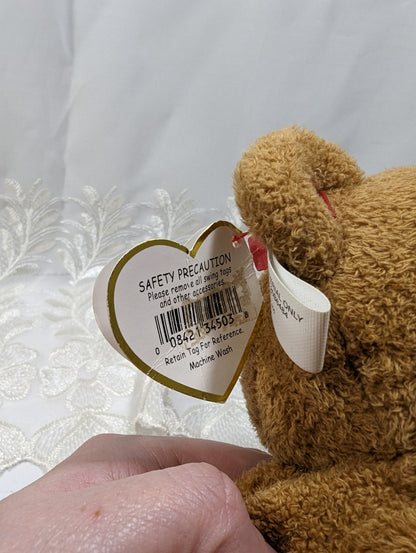 Ty Baby Collection - My Baby Bear The Brown Teddy Bear (9in) *Rare* Non-mint Hang Tag - Vintage Beanies Canada