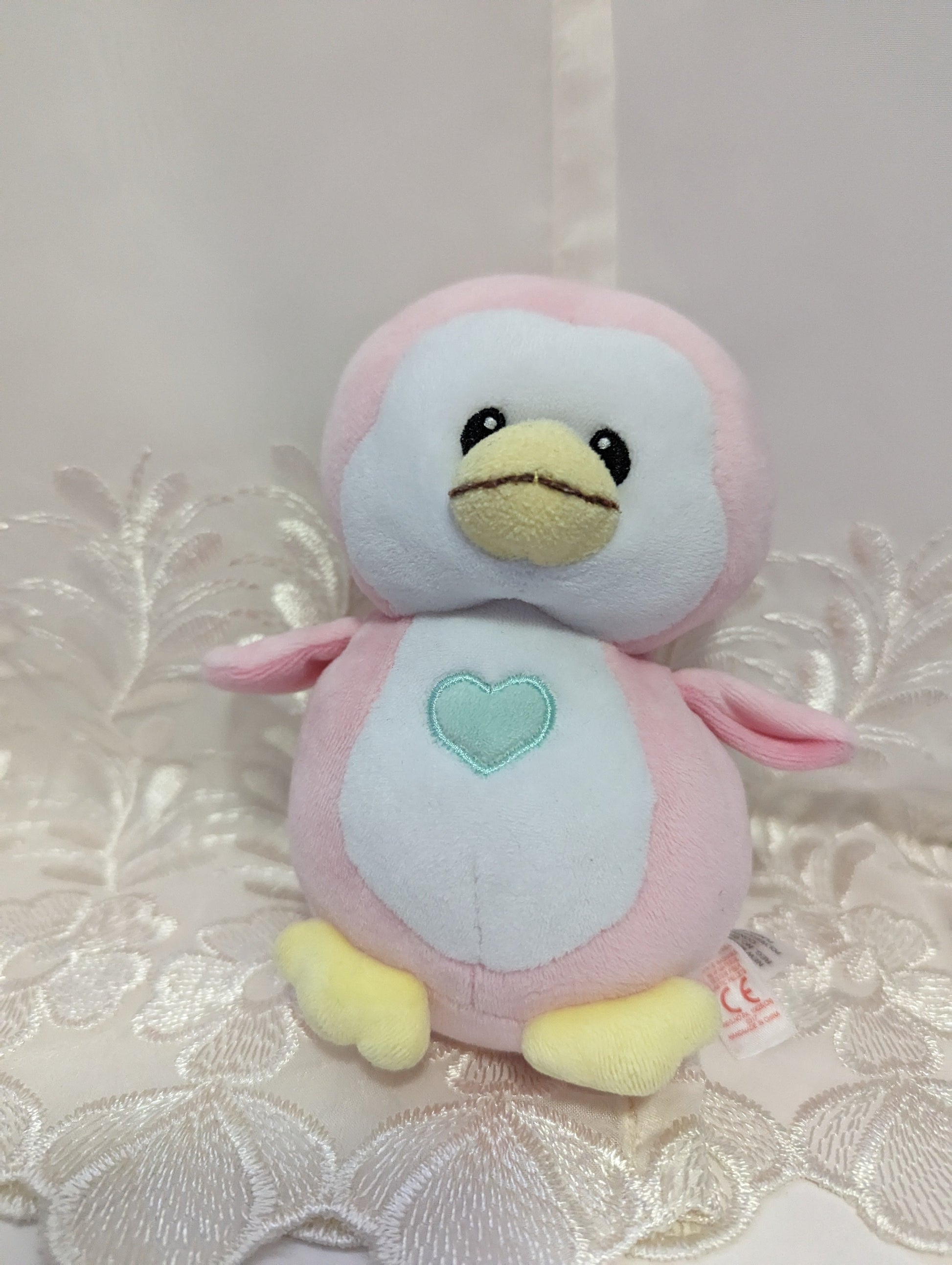 TY Baby Collection - Penny the Pink Penguin (6 In) No Hang Tag - Vintage Beanies Canada