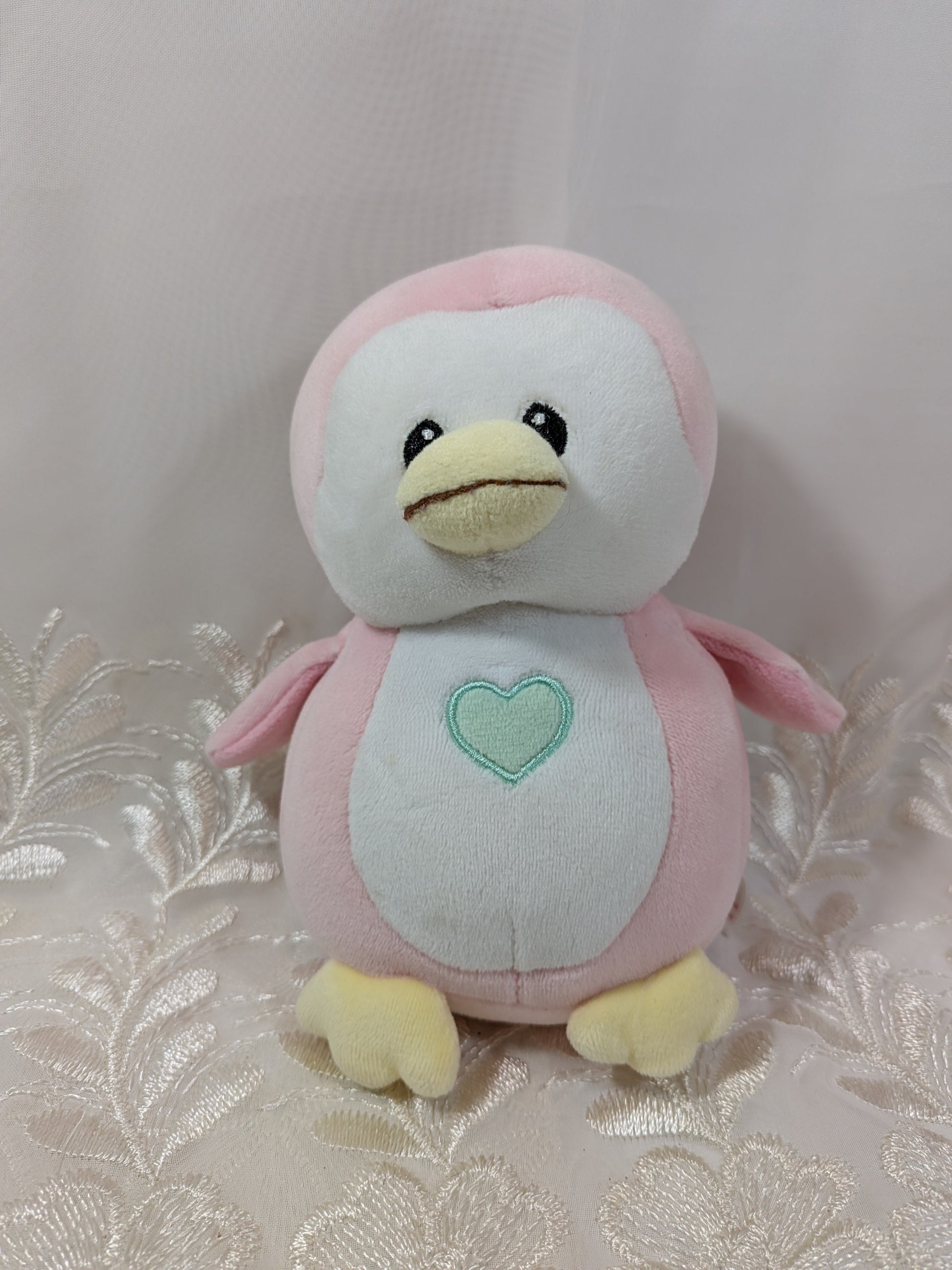 TY Baby Collection - Penny the Pink Penguin (6 In) No Hang Tag - Vintage Beanies Canada