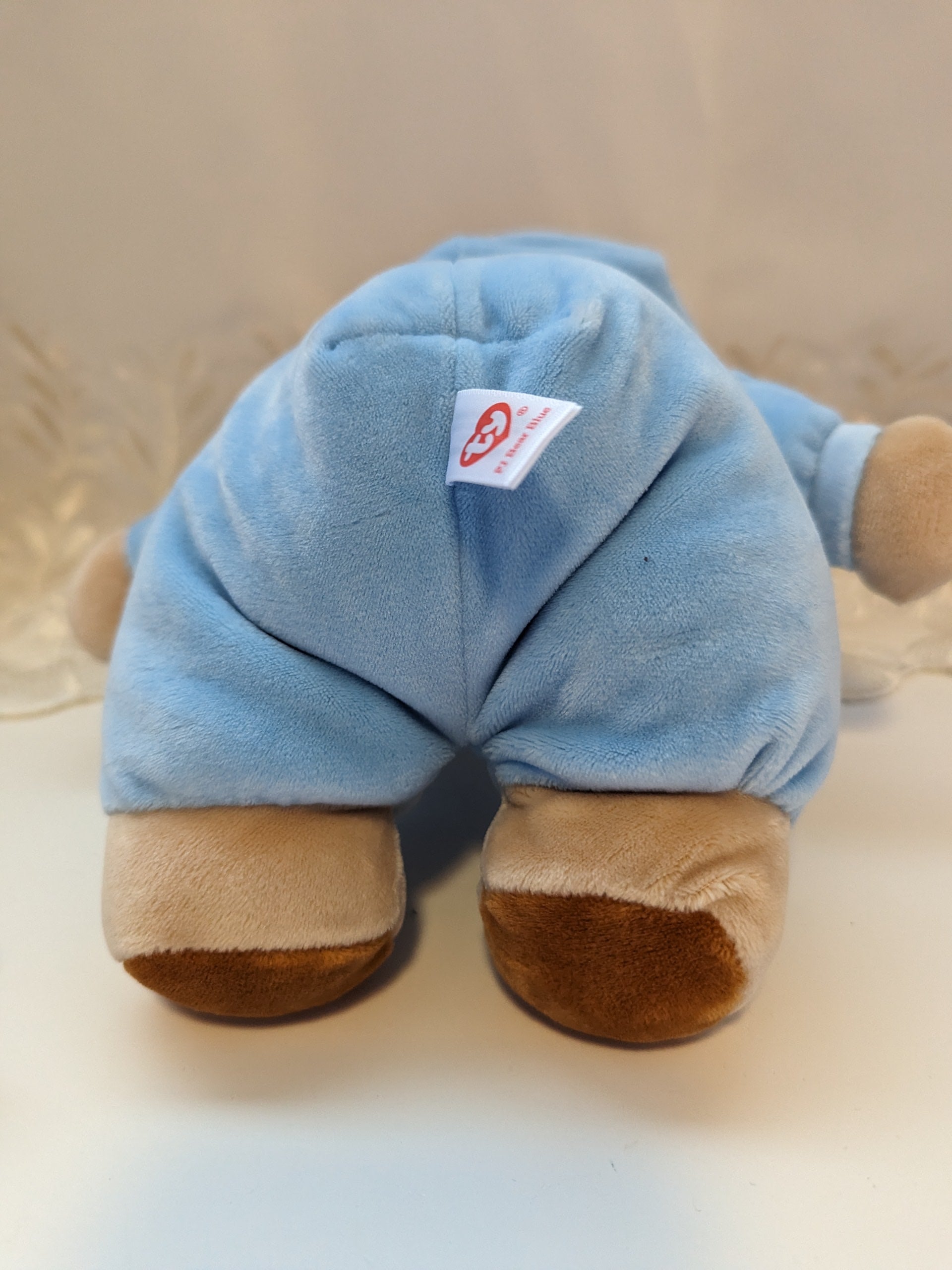 Ty Baby Collection - PJ Bear Blue The Blue Bear (10in) - Vintage Beanies Canada