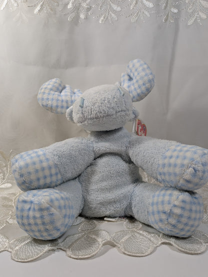 Ty Baby Collection - Twacks The Light Blue Moose (10in) Faded Tag - Vintage Beanies Canada