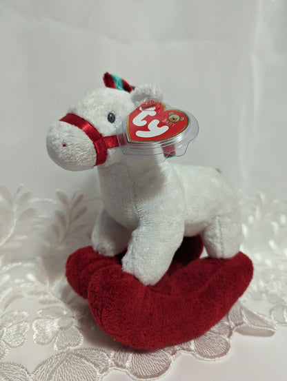 Ty Baby - Pretty Pony The Christmas Rocking Horse Plush (8in) - Vintage Beanies Canada