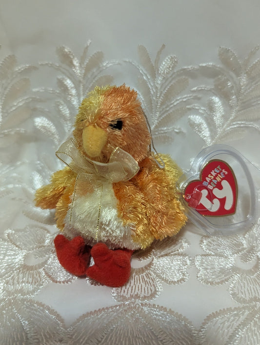 Ty Basket Beanies - Chickie The Chick (4in) - Vintage Beanies Canada