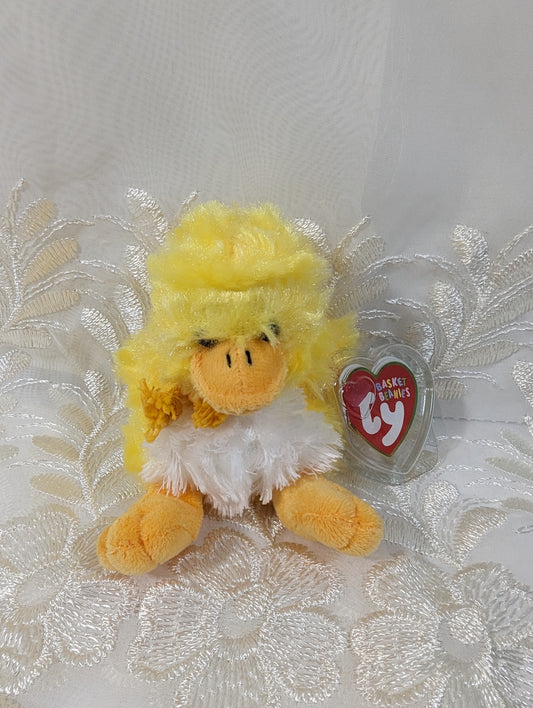 Ty Basket Beanies - Coop the chick (4in) *Tiny* - Vintage Beanies Canada