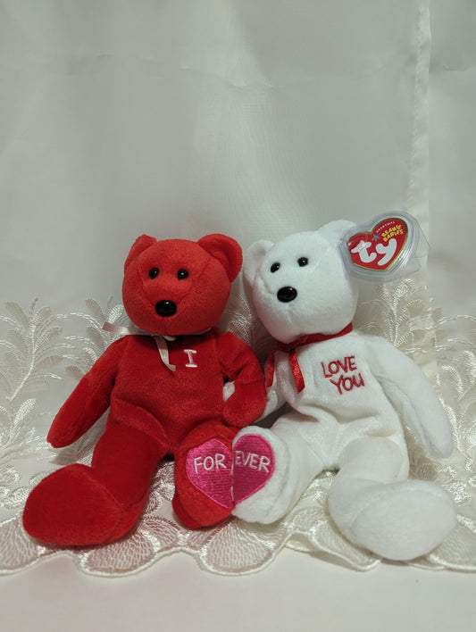 Ty Beanie Babies - I Love You The Bears (8.5in) - Vintage Beanies Canada