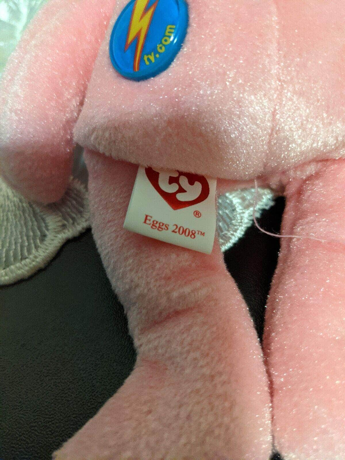 Ty Beanie Baby 2.0 - Eggs The Pink Bear 2008 (8.5in) - Vintage Beanies Canada