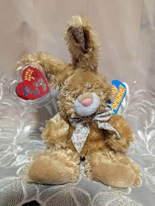 Ty Beanie Baby 2.0 - Hutches The Brown Soft Fuzzy Bunny Rabbit (6in) - Vintage Beanies Canada