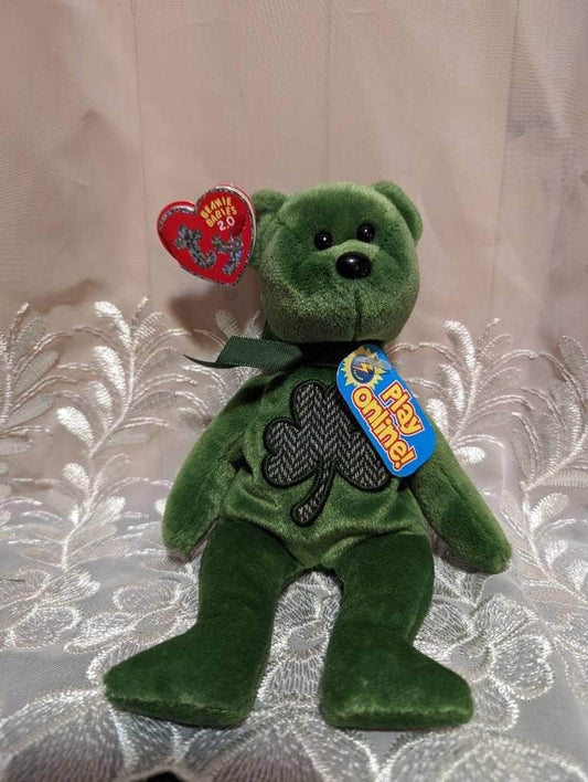 Ty Beanie Baby 2.0 - Luckier The St. Patrick's Day Bear (9in) - Vintage Beanies Canada