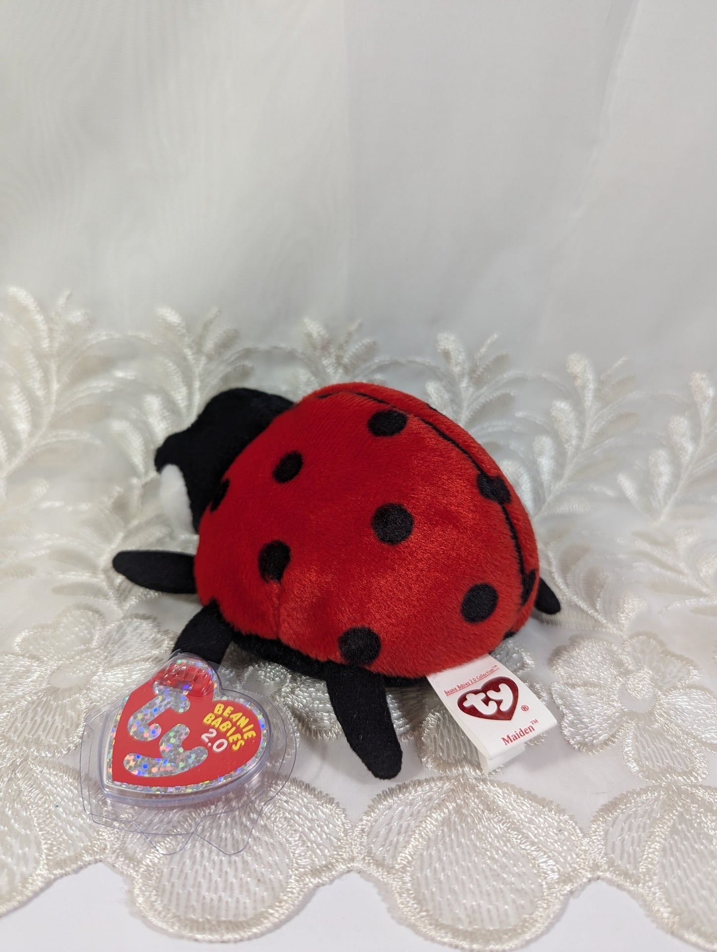 Ty Beanie Baby 2.0 - Maiden The Ladybug (5 in) - Vintage Beanies Canada