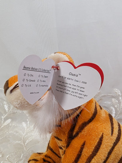 Ty Beanie Baby 2.0 - Oasis the Tiger (6in) - Vintage Beanies Canada