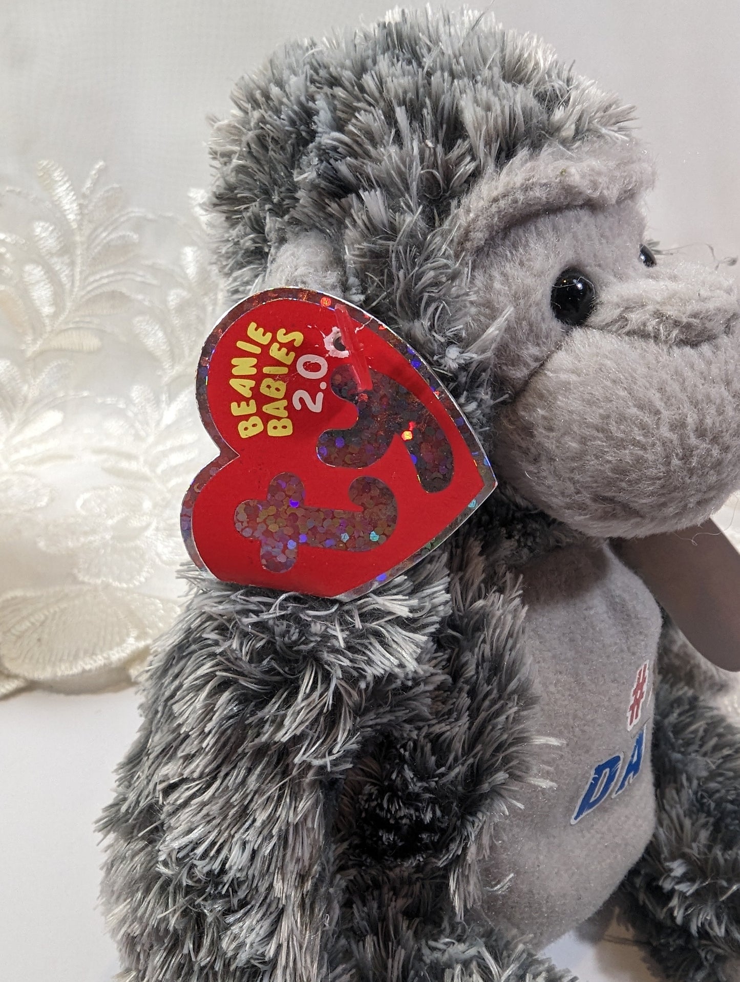 Ty Beanie Baby 2.0 - Pops The Gorilla (8in) Near Mint - Vintage Beanies Canada