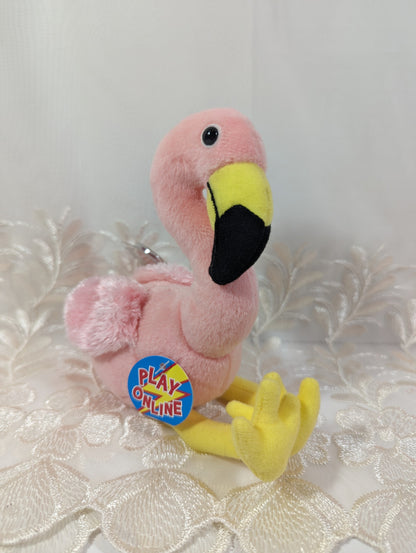 Ty Beanie Baby 2.0 - Splits The Pink Flamingo (9in) - Vintage Beanies Canada