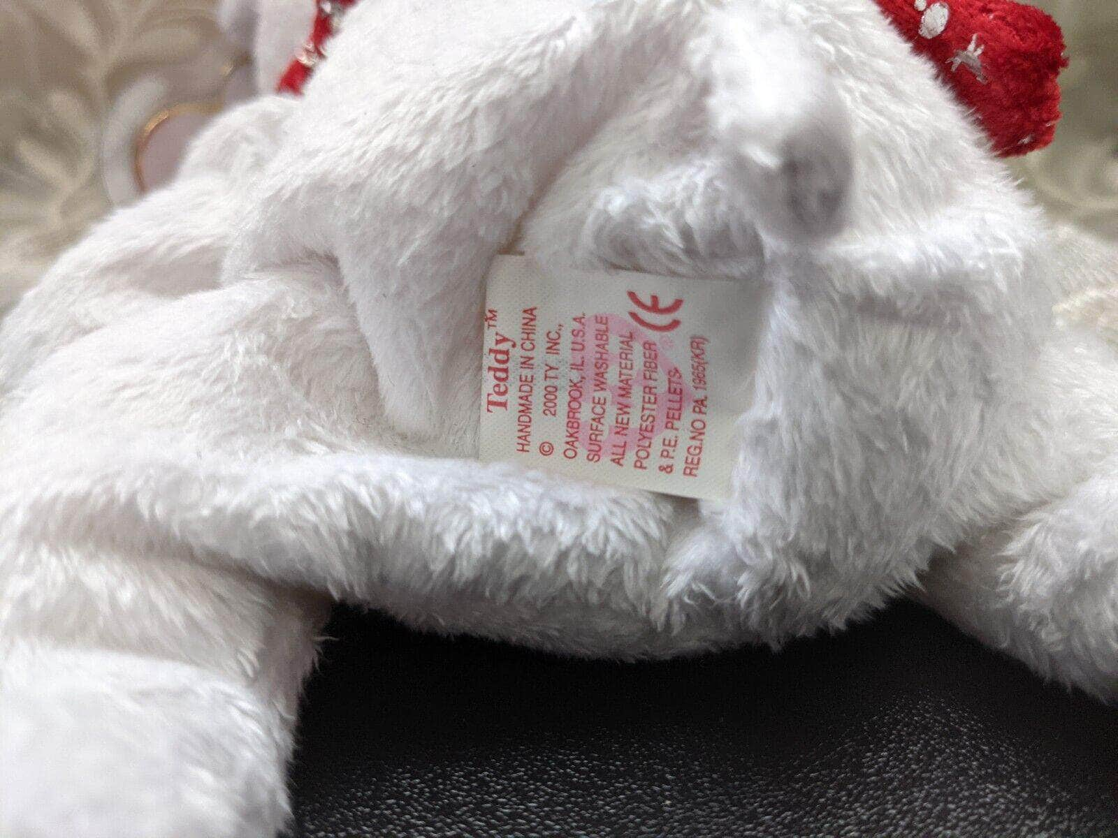 Ty Beanie Baby - 2000 Holiday Teddy (7in) - Vintage Beanies Canada