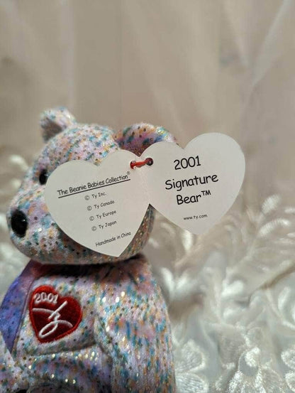 Ty Beanie Baby - 2001 Signature Bear (8.5in) - Vintage Beanies Canada