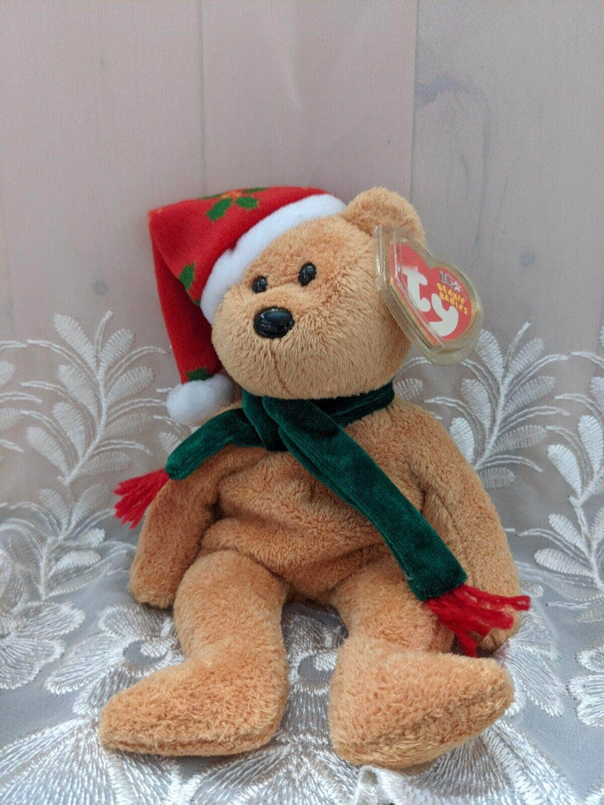 Ty Beanie Baby - 2003 Holiday Teddy Bear (8.5in) - Vintage Beanies Canada