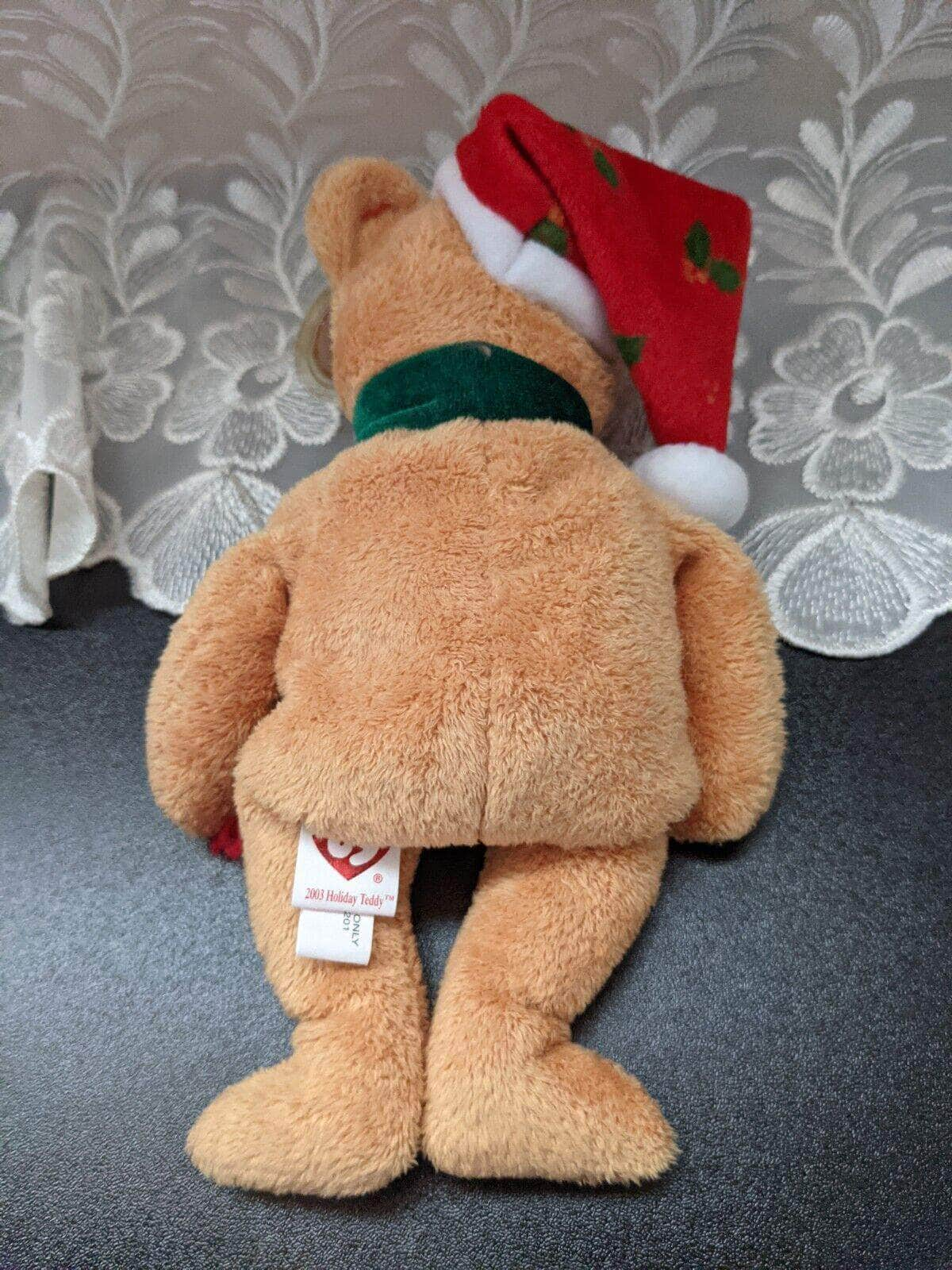 Ty Beanie Baby - 2003 Holiday Teddy Bear (8.5in) - Vintage Beanies Canada