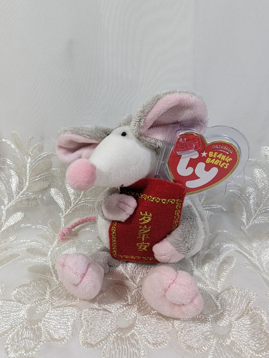 Ty Beanie Baby - 2008 Zodiac Rat (5.5 in) *RARE* Asia Pacific Exclusive - Vintage Beanies Canada