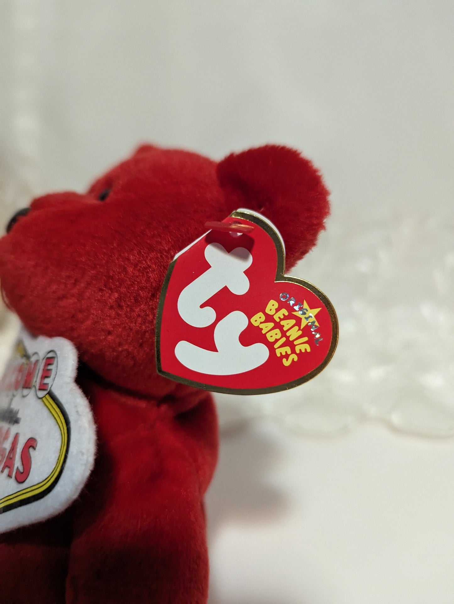 Ty Beanie Baby - Aces The Las Vegas Bear (8.5in) - Vintage Beanies Canada