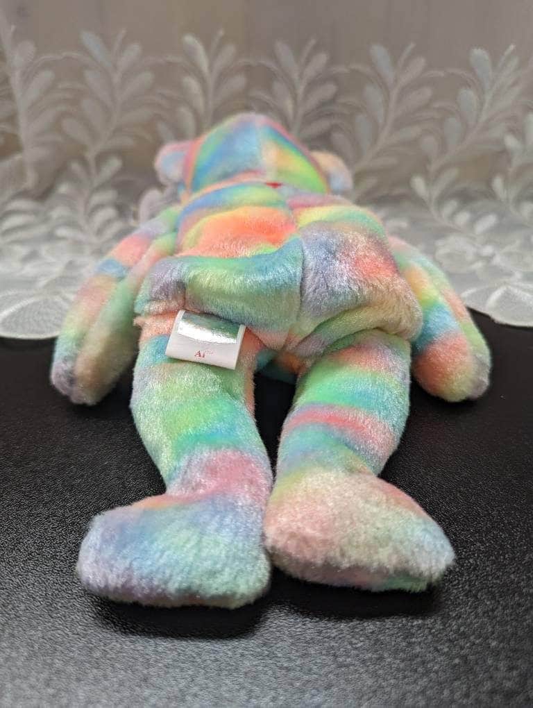 Ty Beanie Baby - Ai The Multi-colored Teddy Bear - Japanese Exclusive Asia-pacific Collection (8in) - Vintage Beanies Canada