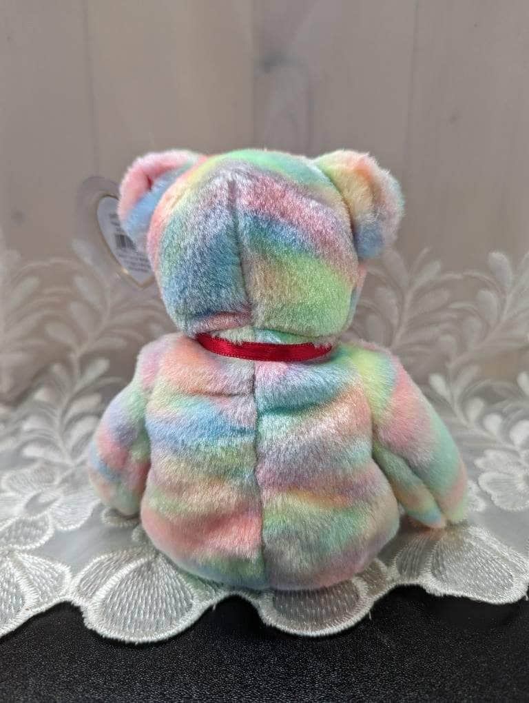 Ty Beanie Baby - Ai The Multi-colored Teddy Bear - Japanese Exclusive Asia-pacific Collection (8in) - Vintage Beanies Canada