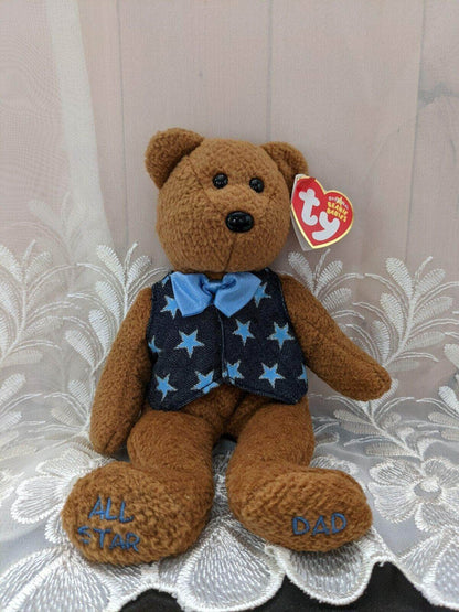 Ty Beanie Baby - All Star Dad The Bear - Father's Day bear (8.5in) - Vintage Beanies Canada