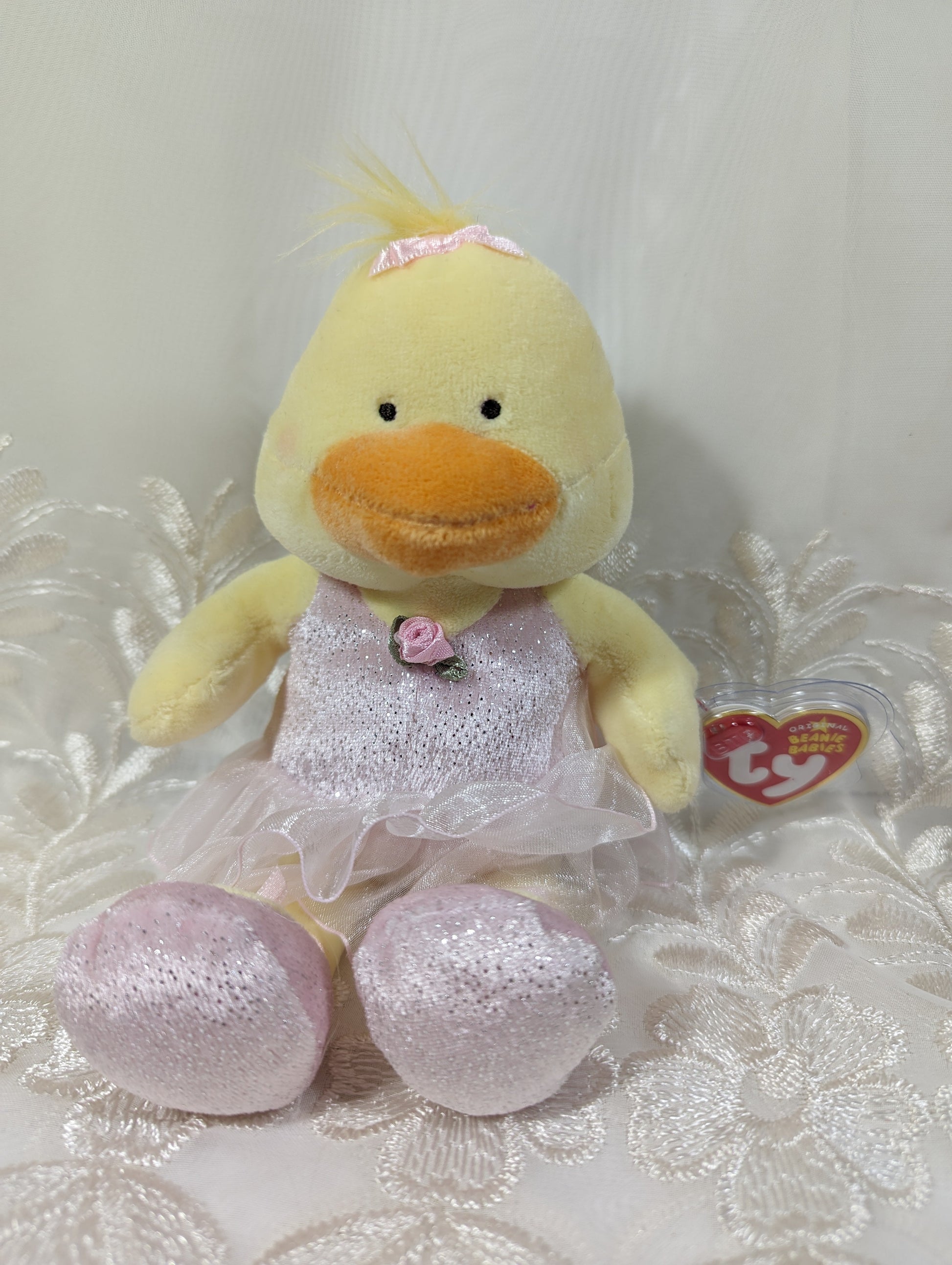 Ty Beanie Baby - Allegro The Pink Ballerina Chick (8.5 in) - Vintage Beanies Canada