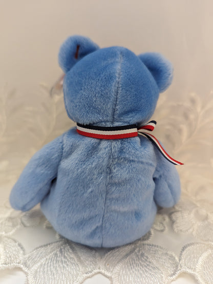 Ty Beanie Baby - America The Blue Bear (8.5IN) - Vintage Beanies Canada