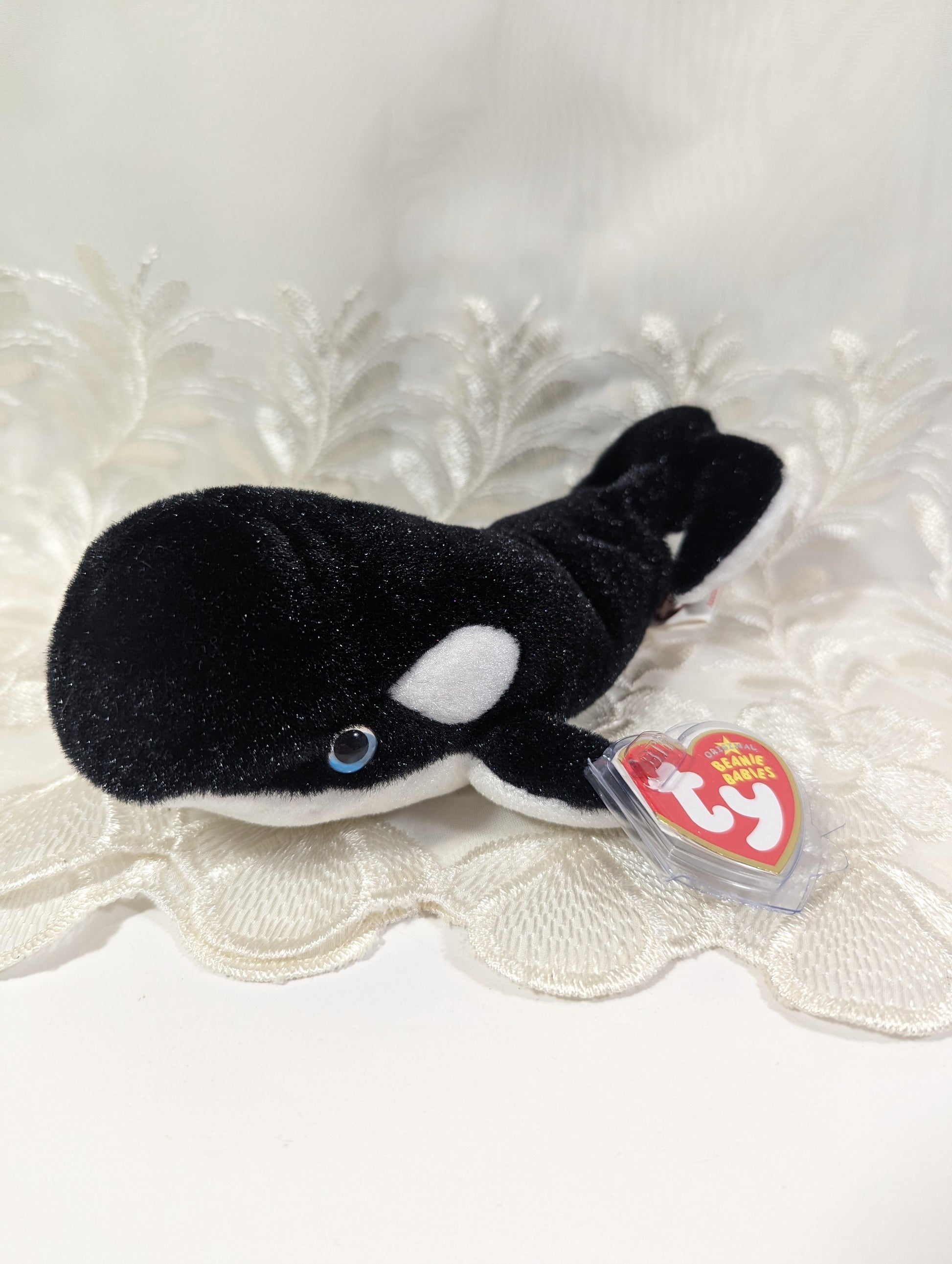 Ty Beanie Baby - Anchor The Whale (7in) - Vintage Beanies Canada