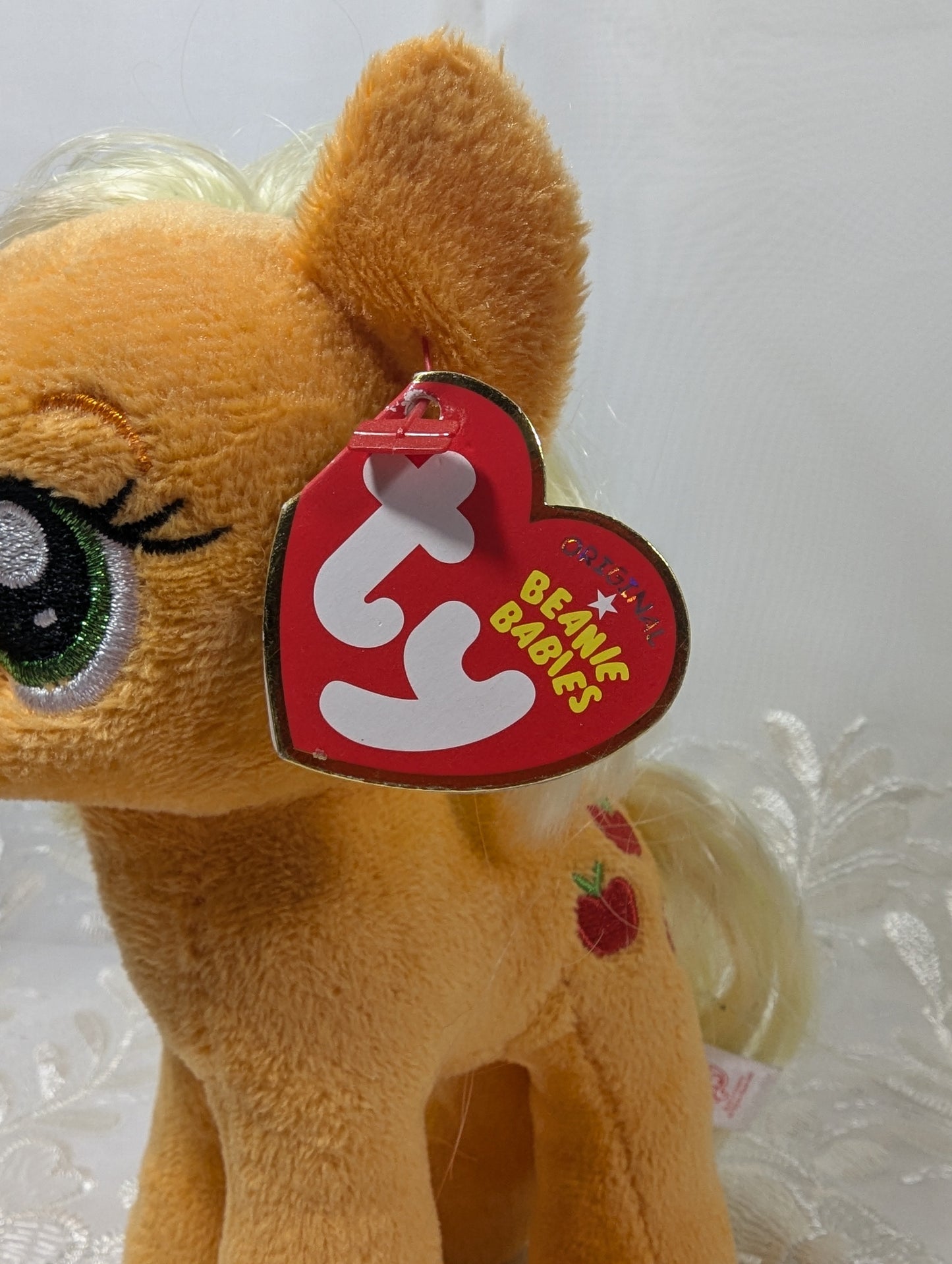 Ty Beanie Baby - Applejack the Orange Pony from My Little Pony (7in) - Vintage Beanies Canada