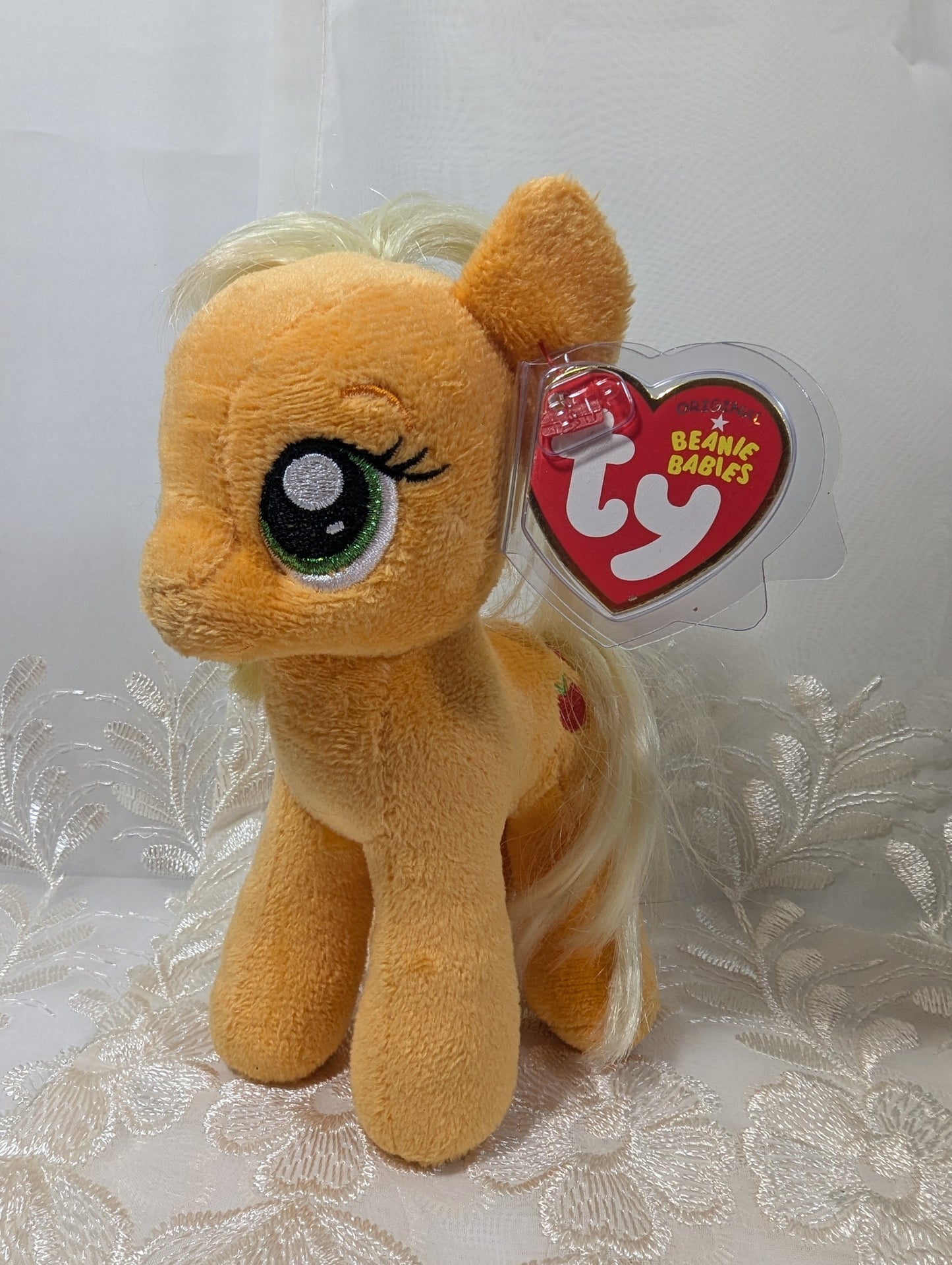 Ty Beanie Baby - Applejack the Orange Pony from My Little Pony (7in) - Vintage Beanies Canada