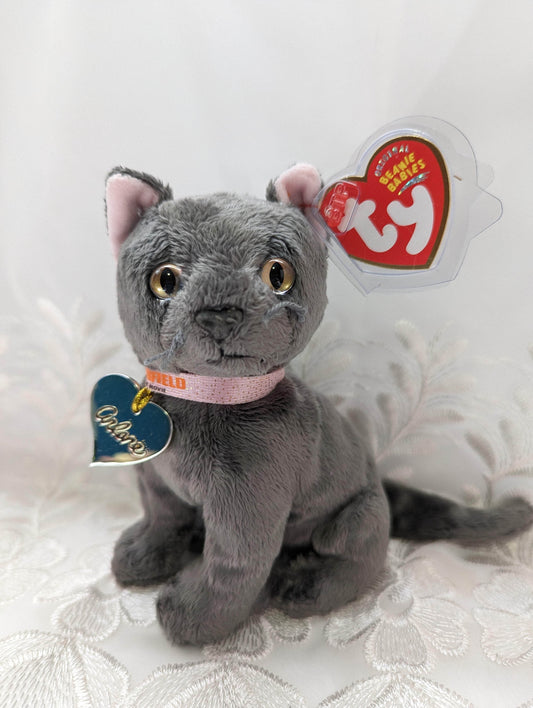 Ty Beanie Baby - Arlene the gray cat from Garfield (6in) - Vintage Beanies Canada