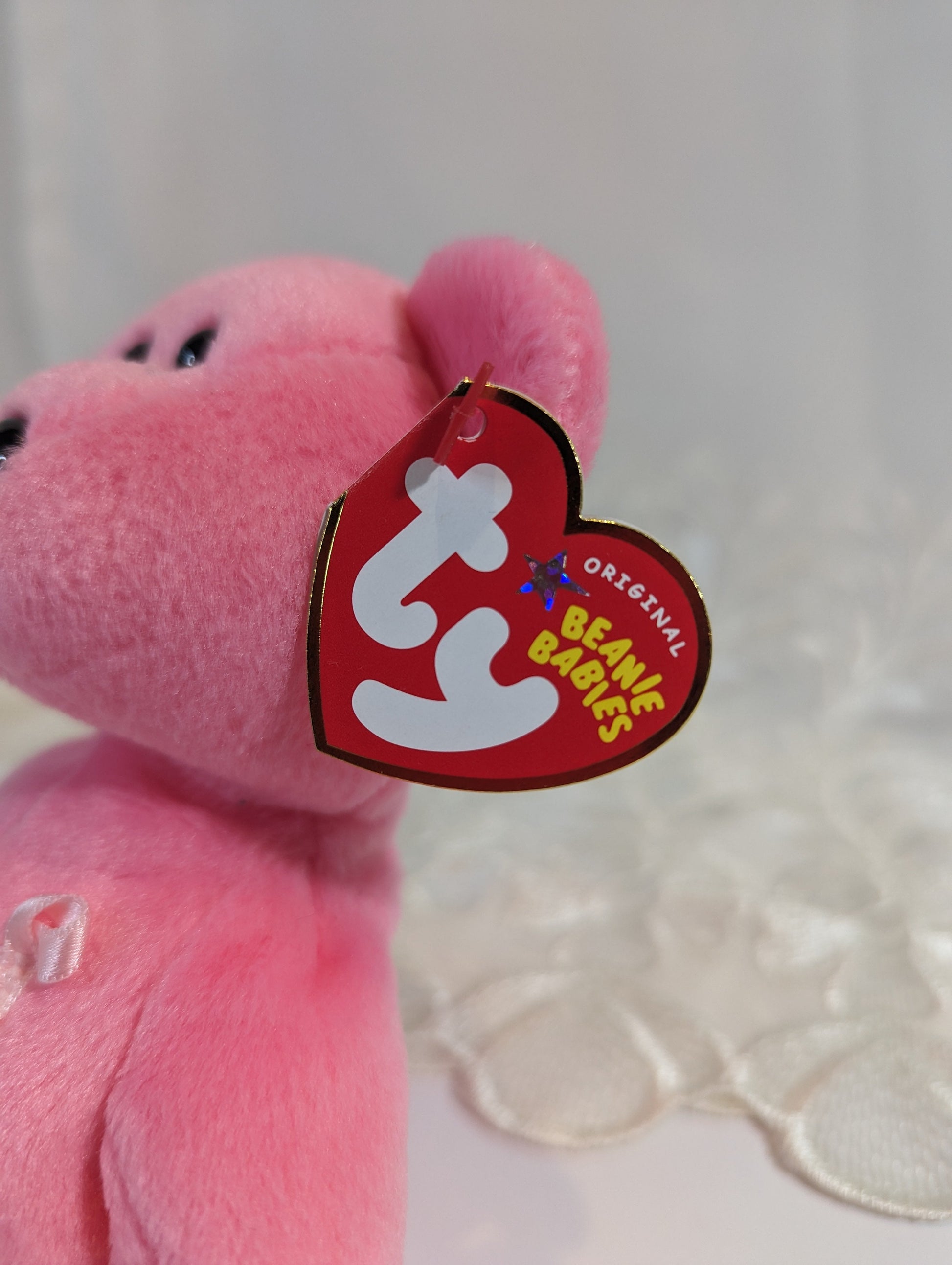 Ty Beanie Baby - Aware The Pink Breast Cancer Awareness Bear (8.5in) - Vintage Beanies Canada