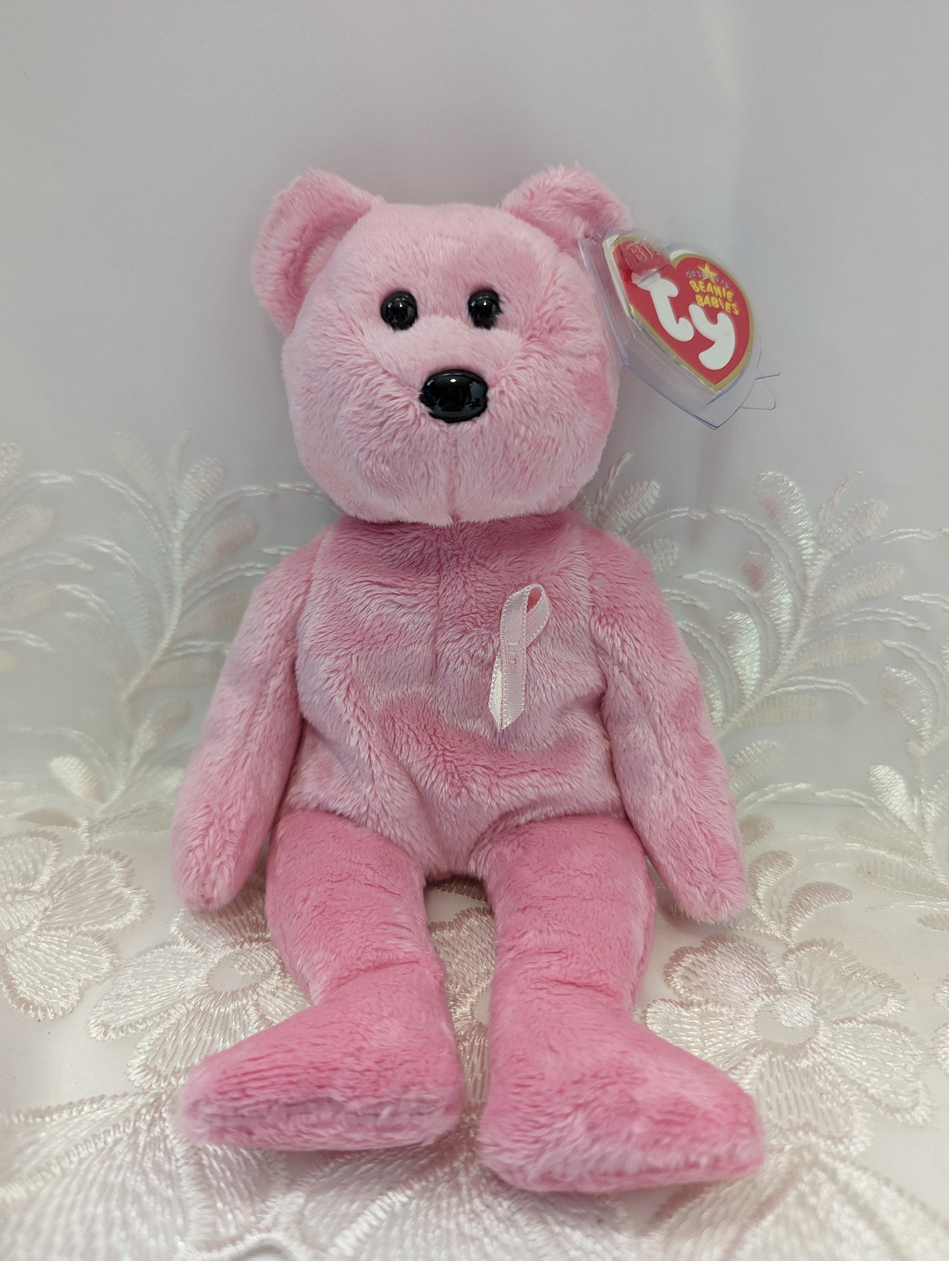 Ty Beanie Baby - Awareness The Cancer Awareness Bear (8.5in) - Vintage Beanies Canada