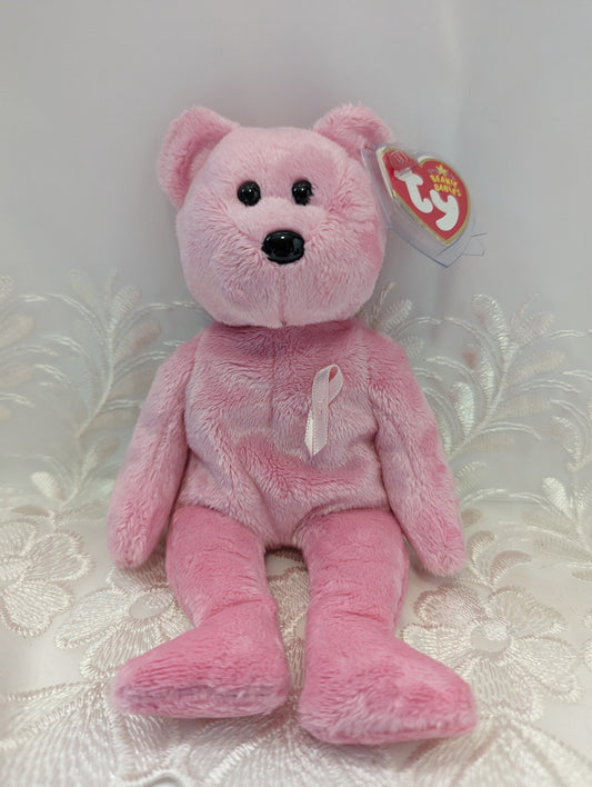 Ty Beanie Baby - Awareness The Cancer Awareness Bear (8.5in) - Vintage Beanies Canada